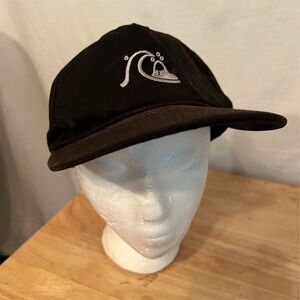 Quiksilver DNA Bubble Black Snapback‎ Hat Unisex Adjustable Cap
